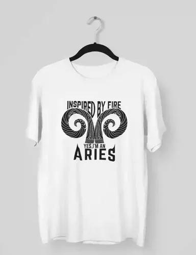 Aries - Inspired by Fire - Unisex Oversized T-Shirt - S