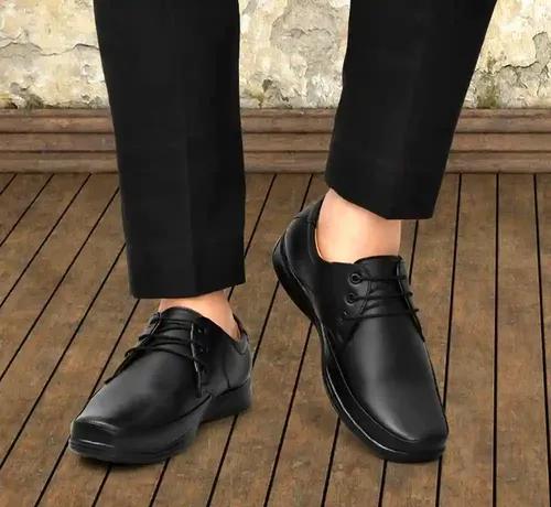 WUGO::Latest Trendy Men Formal Shoes|Black Derby Shoes|Office Shoes For Men's & Boys - Black