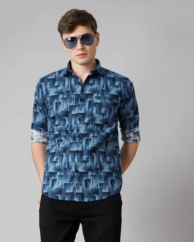 Blue Dusk Print Shirt