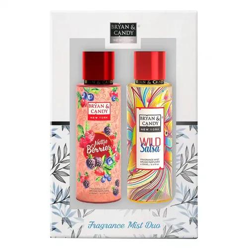 Bryan & Candy NewYork Body Fragrance Mist Spray Duo Gift For Women & Men, Nottie Berries And Wild Salsa 250 ml Each (Pack of 2) No Gas Perfume