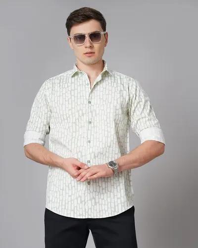 Green Milano Print Shirt