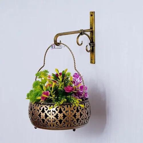 Dartistry Flower Basket For Home Decoration/Indoor/Outdoor Decoration/Home Entrance Hanging Items - Wall Hanging Decoration Items