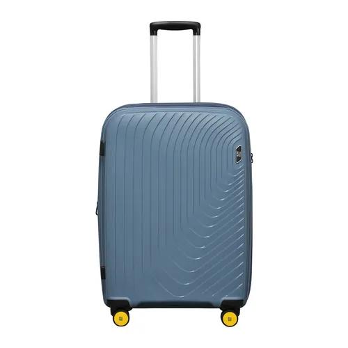 EUME Wanderer Check-In Luggage Trolley Bags For Travel |Polypropylene (Pp) 8 Silentrun Wheels Suitcase ( Ice Blue)