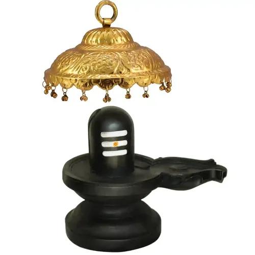 ALODIE- Brass Gold Plated Umbrella for Idol- Chatra for God- Temple-Home and Decor