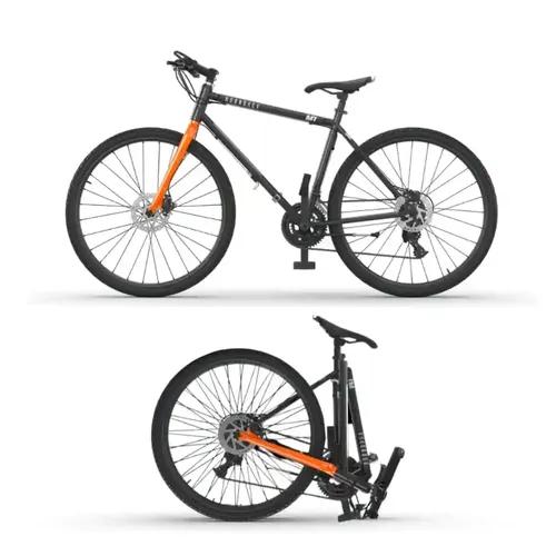 HORNBACK M1 Full Size Fully Assembled Foldable/Folding Cycle for Unisex Adults | 21 Speed Shimano Gears | 28-Inch Wheel | Mechanical Disk Brakes- 20-Inch Frame