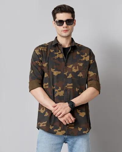 Multi-Brown Camofaluge Shirt